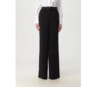 ELISABETTA FRANCHI Pants Woman color Black - Size: 44 - female