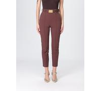 ELISABETTA FRANCHI Pants Woman color Brown - Size: 38 - female
