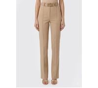 ELISABETTA FRANCHI Pants Woman color Brown - Size: 42 - female