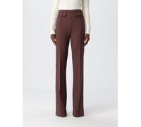 ELISABETTA FRANCHI Pants Woman color Brown - Size: 46 - female