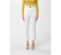 ELISABETTA FRANCHI Pants Woman color White - Size: 40 - female