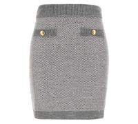 Elisabetta Franchi ribbed-waistband skirt - Grey 42