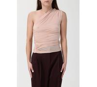 ELISABETTA FRANCHI Ruched One-Shoulder Top - Size: 46 - female