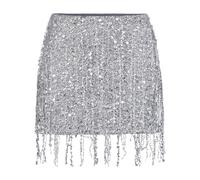 Elisabetta Franchi sequin-embellished mini skirt - Silver 42