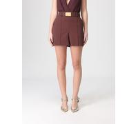 ELISABETTA FRANCHI Shorts Woman color Cocoa - Size: 42 - female