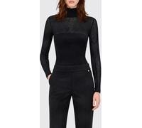 ELISABETTA FRANCHI Slim Fit Stretch-Viscose Long-Sleeved Turtleneck Bodysuit - Size: 42 - female