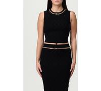 ELISABETTA FRANCHI Top Woman color Black - Size: 44 - female