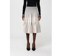 ELISABETTA FRANCHI Two Tone Viscose Knit Skirt - Size: 40 - female