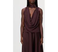 ELISABETTA FRANCHI Top Woman color Brown - Size: 44 - female