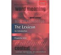 The Lexicon: An Introduction (Oxford Textbooks in Linguistics)