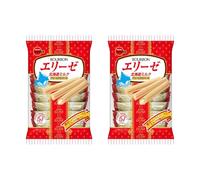 Elise Cream Roll Hokkaido Milk Flavour 8 Pieces 57.6g (Pack of 2) | Crisp Wafers with Smooth Milk Cream Filling