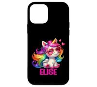 Elise Personalized Name Colorful Unicorn Women Girls Case for iPhone 12 mini