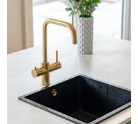 Eliseo Ricci Instant Boiling Water Kitchen Tap - Brushed Brass