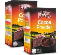 Elisha Dutch Cocoa Powder - Unsweetened Kosher Cacao - Multipacks of 2 Ground Coco Powder - 100% Pure Dutched Processed - Ideal Sugar Free Cocoa Powders for Baking and Blending (500G)