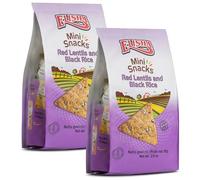 Rice and Chickpeas Mini Snacks - Pack of 2x80G Healthy Crisps Multipack Snack - Gluten Free and Kosher Corn Sharing Pack - Grab and Go Snack Bag