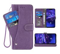 ELISORLI Compatible with Huawei Mate 20 Lite Wallet Case Wrist Strap Lanyard Leather Flip Card Holder Stand Cell Accessories Phone Cover for Hawaii Mate20Lite Mate20 20Lite SNE-LX3 Women Men Purple