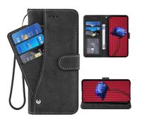 ELISORLI Phone Cover for Nothing Phone 1 One Wallet Case Wrist Strap Slot Mobile Magnetic Leather Credit Card Holder Protective Heavy Duty Folio Purse Stand Cell Accessories Girls Women Men Black