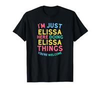 Elissa Here Doing Elissa Things Funny Elissa Name T-Shirt