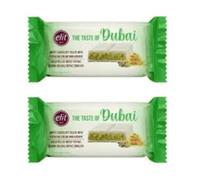 Elit The Taste of Dubai White Chocolate Bar, Filled with Pistachio Cream and Kadayif, Pack of 2