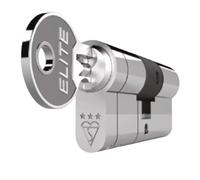 Elite 3* Euro Cylinder Anti Snap Bump High Security uPVC Door Barrel TS007 Lock - Chrome 45MM INT / 50MM EXT