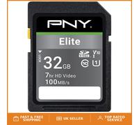 Elite 32GB Class 10 SDHC Card - UHS-I U1 | 100MB/s Read Speed & Shock Resistant