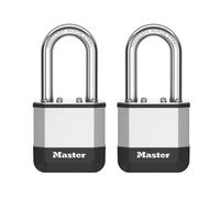 Elite™ 45mm Laminated Padlock, 38mm Long Boron Shackle Pack of 2