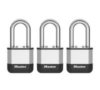 Elite™ 45mm Laminated Padlock, 38mm Long Boron Shackle Pack of 3