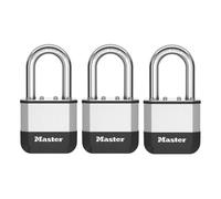 Elite™ 52mm Laminated Padlock, 38mm Long Boron Shackle Pack of 3