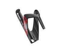 Elite Ala Bottle Cage Black Red Graphic - Lightweight Fibre-Reinforced Bike Bottle Holder with Flexible Wing Arms - Secure Grip - For Road Bike, MTB & Gravel Cycling