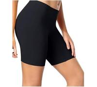 Elite Apparel Women’s Cotton Cycling Shorts - Soft Stretch Gym & Yoga Hot Pants - Breathable Workout Shorts for Fitness, Running, Casual Wear (UK, Alpha, S, M, Regular, Regular, Black S/M)