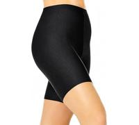 Elite Apparel Women's Shiny Cycling Shorts Stretchy Gym Shorts for Yoga, Running, Dance, Fitness, Workout & Casual Wear S-2XL (UK, Alpha, M, L, Regular, Regular, Black M/L)