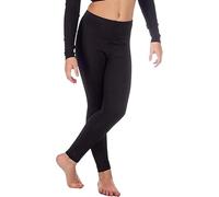 Elite Apparel Womens Shiny Leggings - Stretch Yoga Pants for Gym, Workout, Running & Casual Wear - Elastic Waist Athletic Activewear Tights Sizes S-2XL (UK, Alpha, S, M, Regular, Regular, Black S/M)