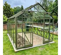 Elite Belmont 8x12 Greenhouse Package - Mocha Powder Coated