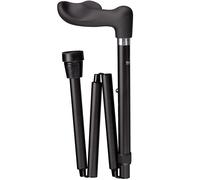 Elite Black Fischer Soft Touch Folding Walking Stick - Right