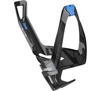 ELITE Cannibal XC Bottle Cage - Black/Blue/Bicycle Cycling Cycle Biking Bike Water Bidon Flask Holder Road Racing Race Riding Ride Lightweight Adjustable Plastic Accessories Part
