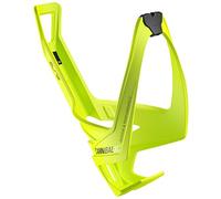 Elite Cannibal XC Bottle Cage - Matte Fluorescent Yellow/Bicycle Cycling Cycle Biking Bike Water Bidon Flask Holder Road Racing Race Riding Ride Lightweight Adjustable Plastic Accessories Part