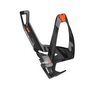 Elite Cannibal XC Fiberglass Water Bottle Cage, Black/Orange Logo (Glossy)