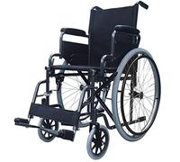 Elite Care folding self propelled wheelchair ECSP02 with flip up armrests, fold down backrest and lap belt