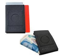 ELITE CARRY Minimalist Slim Wallet, Card Holder with Air tag Holder - Holds 4-8 Bank Cards, Easy Card Access, Ultra-Thin, Modern & Compact Card Holder, Gadget for Men & Women