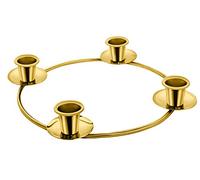 Elite Christmas Products Gold Advent Ring - Advent Season Candle Holder. Use it as a Centerpiece to Make Your own Wreath X-mas Candles Decorations Christmas DÃƒcor