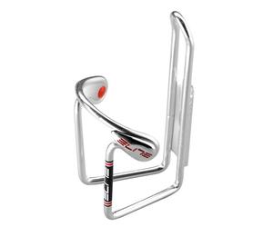 Elite Ciussi Gel Bottle Cage - Aluminium Bike Bottle Holder with Anti-Vibration Gel Inserts - Secure No-Rattle Fit - For Road Bike, MTB & Gravel Cycling