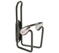 Elite Ciussi Gel Bottle Cage Black - Aluminium Bike Bottle Holder with Anti-Vibration Gel Inserts - Secure No-Rattle Fit - For Road Bike, MTB & Gravel Cycling