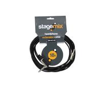 Elite Core EC-HEX18 Standard 3.5mm 18-Feet 1/4-Inch TRS R/A Female Headphone Extension
