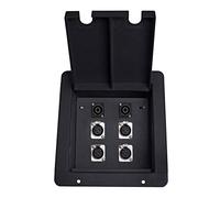 Elite Core | FB4-SP | Recessed Floor Box | 4 XLRF and 2 Speakon Connections
