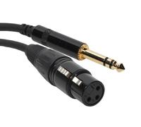 Elite Core SuperFlex Gold SFP-101XFT XLR Female to TRS Patch Cable, 1-Feet