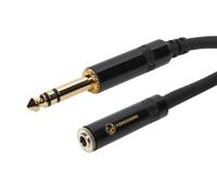 Elite Core SuperFlex Gold SFP-110T3.5MM 1/4-Inch TRS to 3.5mm Female Patch Cable, 10-Feet