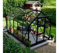 Elite Craftsman 6x12 Greenhouse Package - Stone Powder Coated
