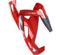 Elite Custom Race Plus Resin Bottle Cage - Red / White