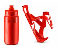 Elite Cannibal XC Bio Bottle Cage - Black / Red