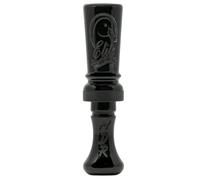 Elite Duck Calls Murder Acrylic Duck Call - Designed by 3X World Champion Brad Allen - Single or Double Reed - Mallard, Teal, Wood Duck, Gadwall, Pintail (MDR - Double Reed, Black)